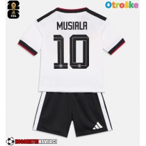 Otroške Nogometnih dresov Nemčija Jamal Musiala #10 Domači SP 2026 Kratki rokavi (+ hlače)